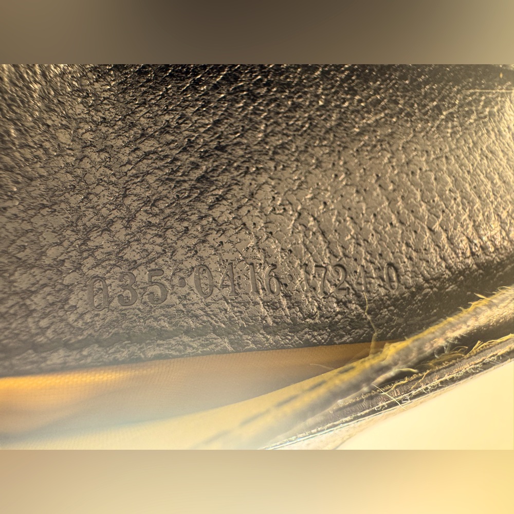 Gucci Horsebit Kisslock Coin Wallet Black Grained Leather Gucci Wallet Vintage - Picture 11 of 13